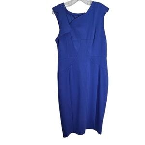 Elegant Blue Sleeveless Dress
